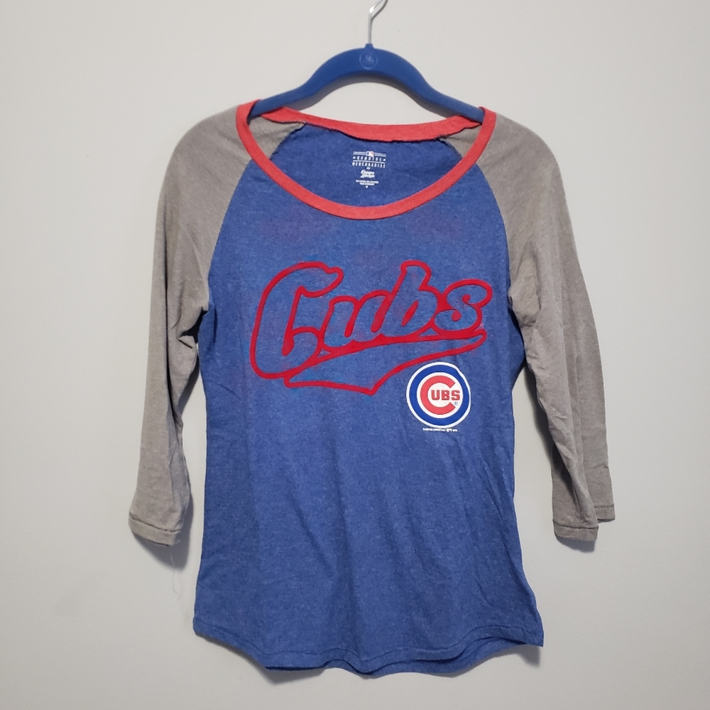 Women's Baseball Raglan Chicago Cubs Medium